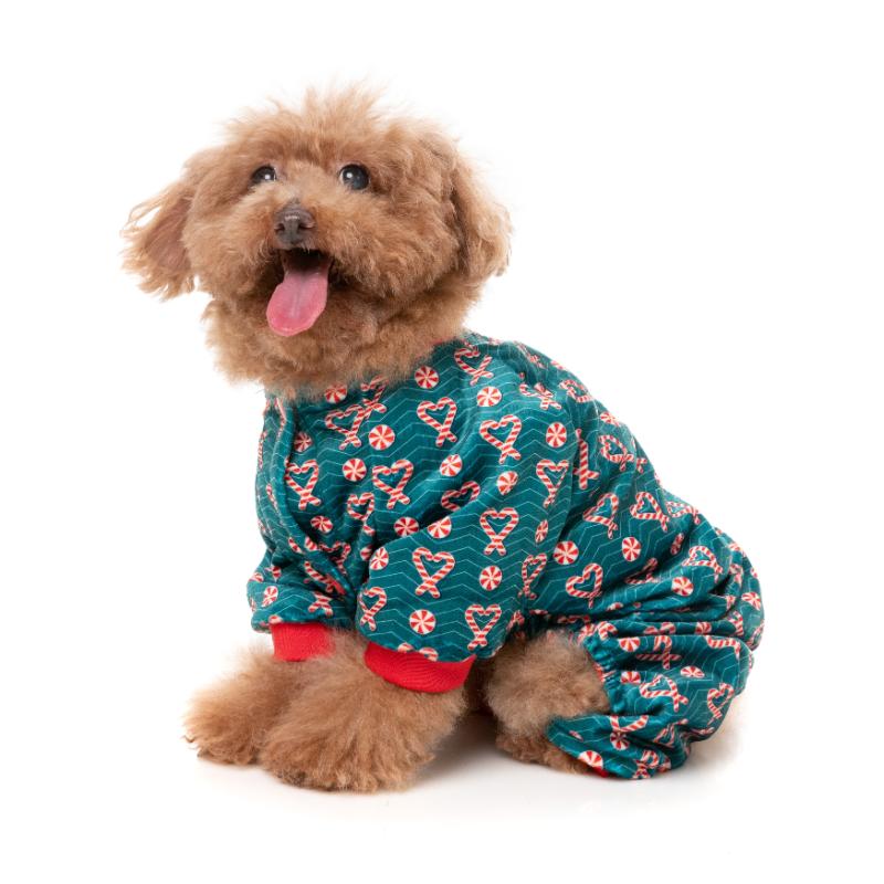 I Heart Candy Canes Dog Pajamas