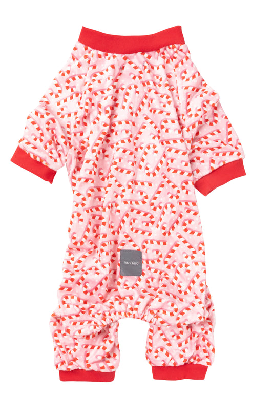 Candy Cane Pink Dog Pajamas