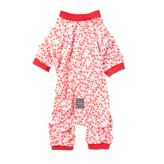 Candy Cane Pink Dog Pajamas