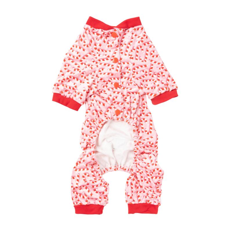 Candy Cane Pink Dog Pajamas