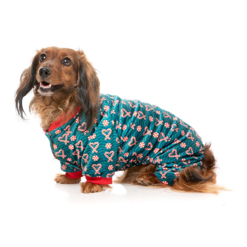 I Heart Candy Canes Dog Pajamas