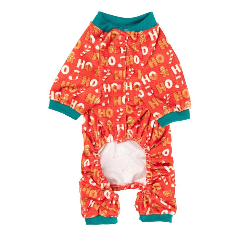 Ho Ho Ho Gingerbread Dog Pajamas