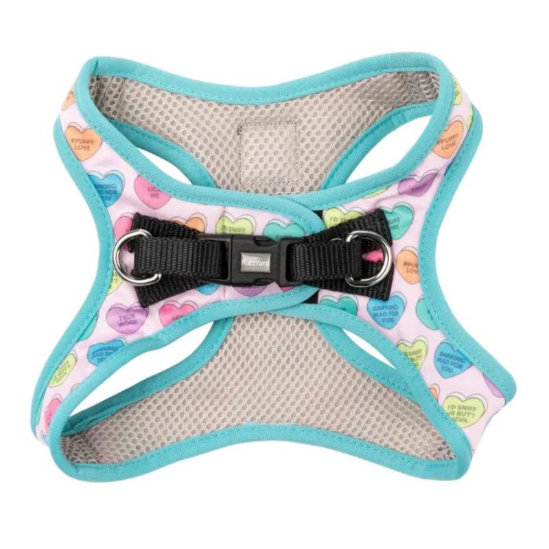 Candy Hearts Dog Step In Harness