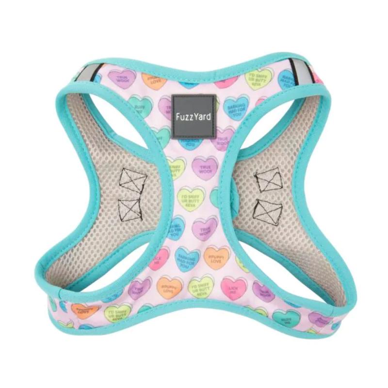 Candy Hearts Dog Step In Harness